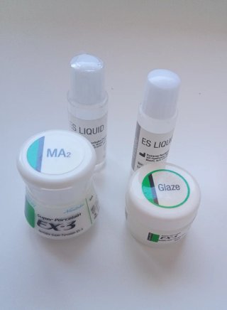 Lote cerámica dental Noritake EX-3 Glaze y Hombros