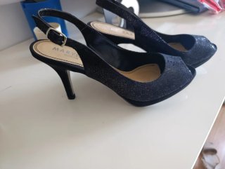 Marypaz Tacón Plataforma Negro/Azul Talla 40