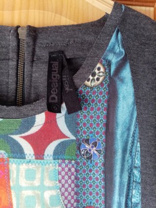 Vestido Desigual Patchwork Multicolor