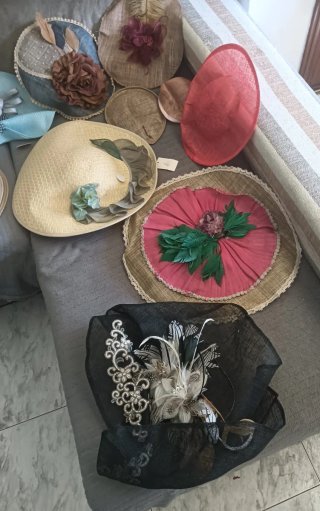 Colección Pamelas y Tocados Tallas: M, L, XL