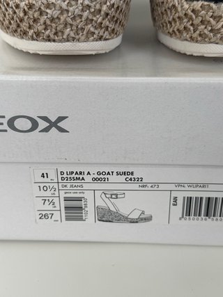 Sandalias GEOX de piel azules nuevas. Talla 41