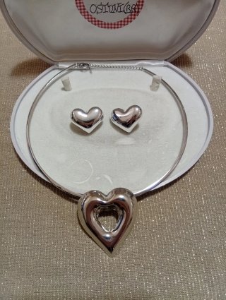 Parure Cuore Stile Vintage Chic