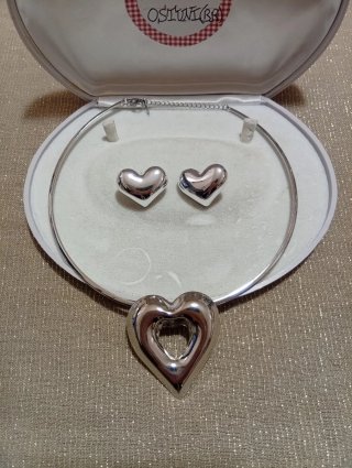 Parure Cuore Stile Vintage Chic