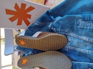 Sandalias  ART Larissa en  Nobuck Caki Talla 38
