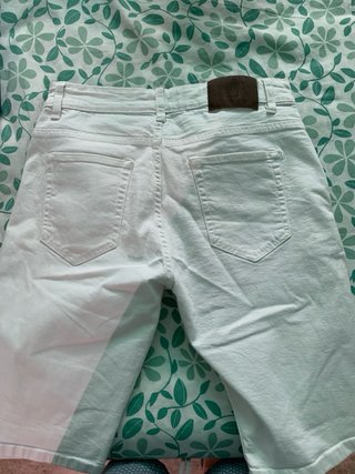 Pantalón corto vaquero blanco