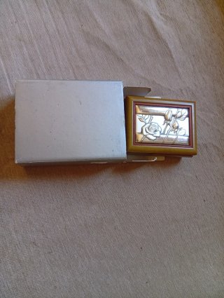 Joyero Madera y Plata Rosas