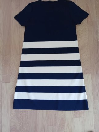 Vestido Zara Rayas Azul y Blanco