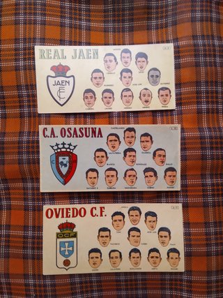 9 Cromos Fútbol 1953-54 Chocolates Batanga