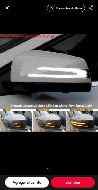 Luz intermitente retrovisor dinámica para Mercedes