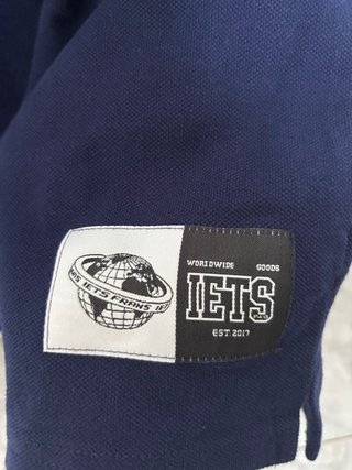 Camisa Polo iets frans. Azul Marino Manga Corta