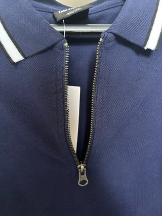 Camisa Polo iets frans. Azul Marino Manga Corta