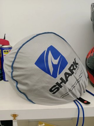 Casco Shark Spartan Negro/Blanco/Rojo