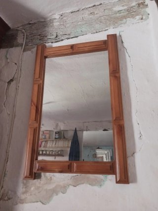 Specchio rustico in legno