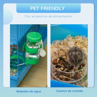Jaula para hámster PawHut con túneles y niveles