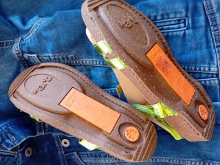 Sandalias Art Verde Lima Piel Talla 38