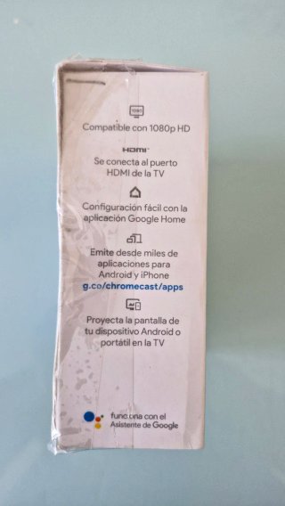 Google Chromecast con cable y cargador