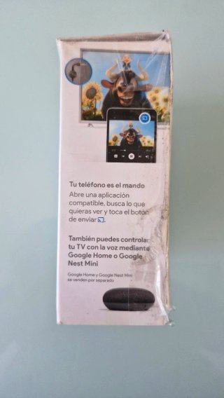 Google Chromecast con cable y cargador