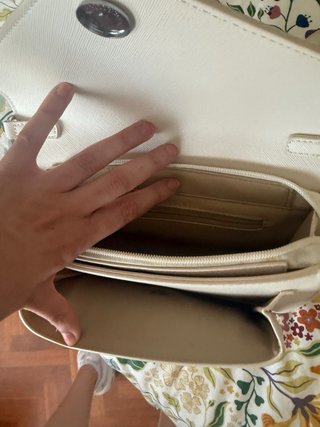 Borsa a tracolla Prada Beige/Bianco