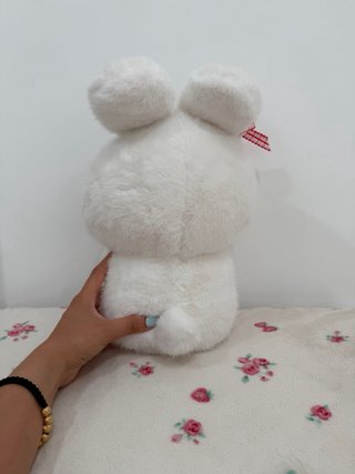 Peluche Conejo Blanco con Fresa