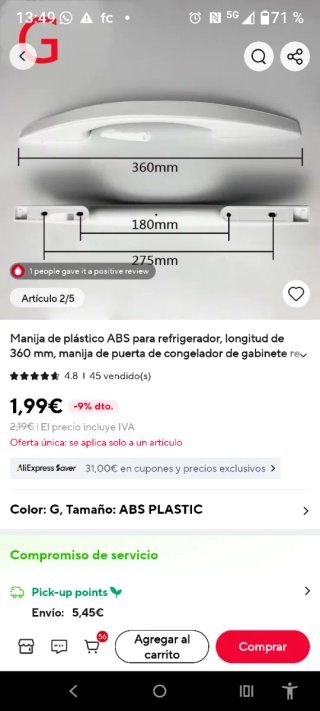 Congelador Whirlpool 5 cajones
