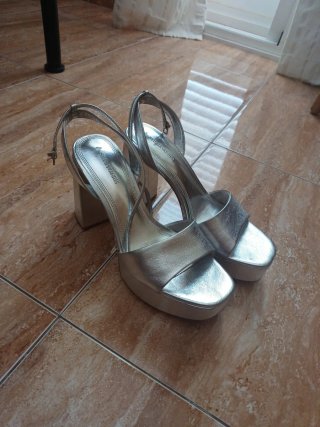 Sandalias Stradivarius Plataforma Tacón