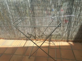 Tendedero plegable de acero inoxidable