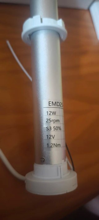 Motor persiana EM25D WiFi Plata/Blanco