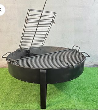 Fogonero Barbacoa Metal Semicircular