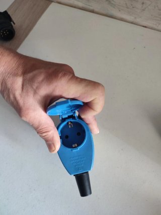 Enchufe Adaptador Azul 3 Pines