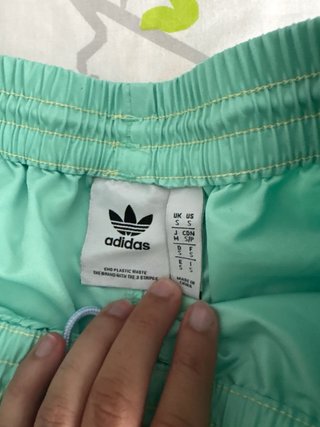 Pantalón corto Adidas multicolor/verde azulado