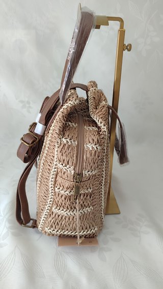 Mochila estilo rafia