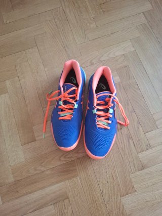 Zapatillas Asics Padel Azul Naranja