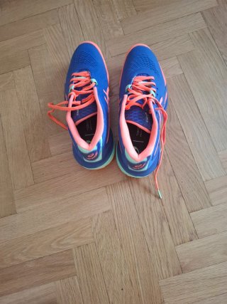 Zapatillas Asics Padel Azul Naranja