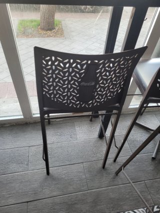 Sillas Altas Coca-Cola Marrones