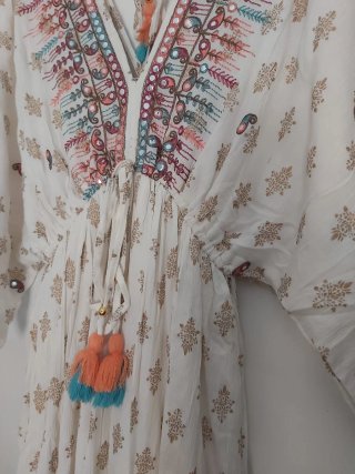 Vestido India Talla Única Multicolor