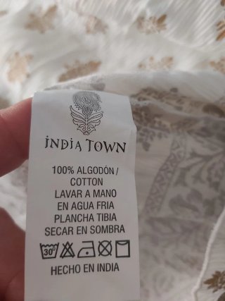 Vestido India Talla Única Multicolor
