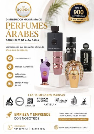 PERFUMES ARABES DISTRIBUIDOR MAYORISTA
