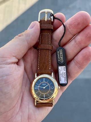 Reloj Seiko Quartz Vintage Gold Nuevo *Año 1989*