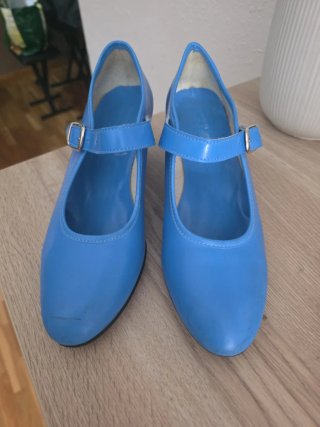 Zapatos de Flamenco Azules