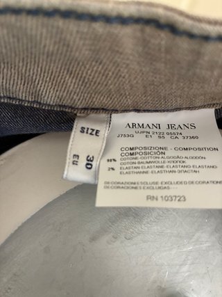 Vaqueros Armani Beige/Gris