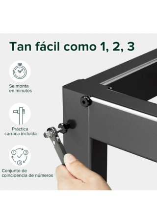 Somier de hierro negro