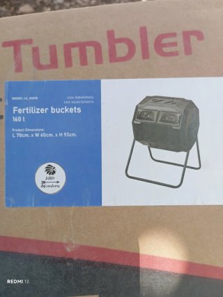 Compostador Giratorio 160L Outsunny Nuevo