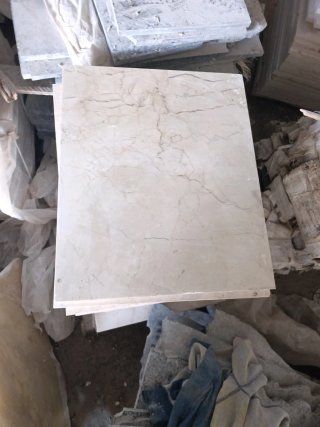 Losas Mármol Crema Marfil 60x50x2 cm Pulido