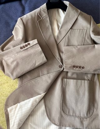 Chaqueta americana Caramelo Beige