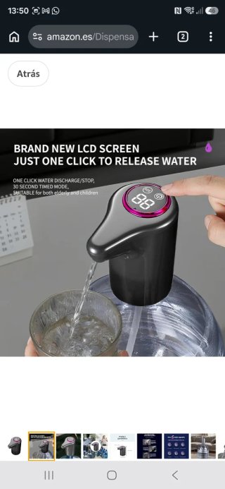 Dispensador Agua Eléctrico Digital