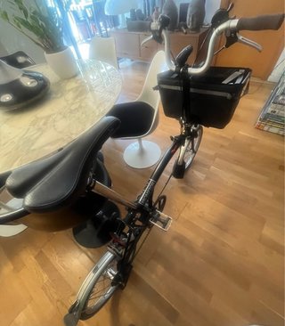 Bicicleta Brompton Plegable Negra 3 V.--IMPECABLE