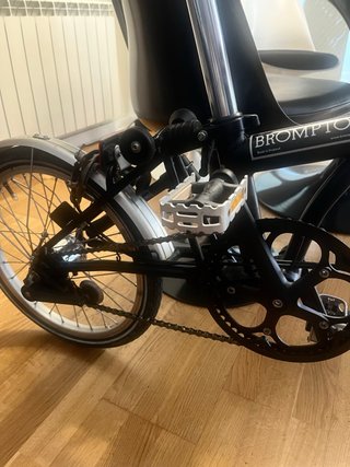 Bicicleta Brompton Plegable Negra 3 V.--IMPECABLE