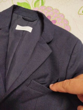 Chaqueta americana niño azul Talla 8 años