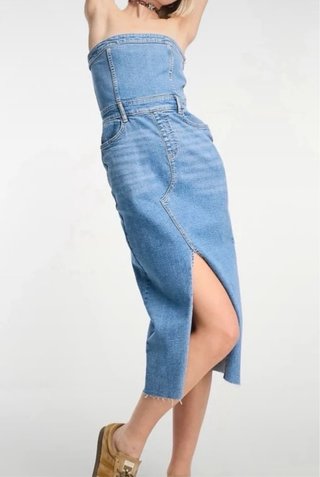 Abito midi in jeans