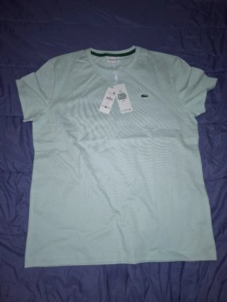 Camiseta Lacoste Verde Agua Talla XL